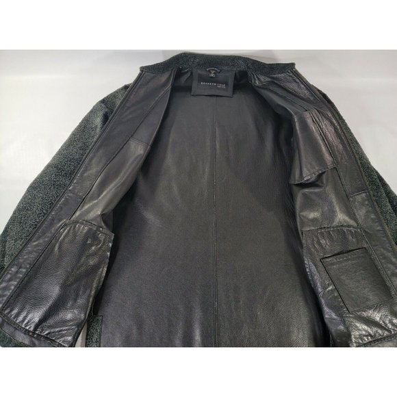 Kenneth Cole New York Men's Heavy Cow Skin Rough Leather Men's Sz S - Picture 5 of 11